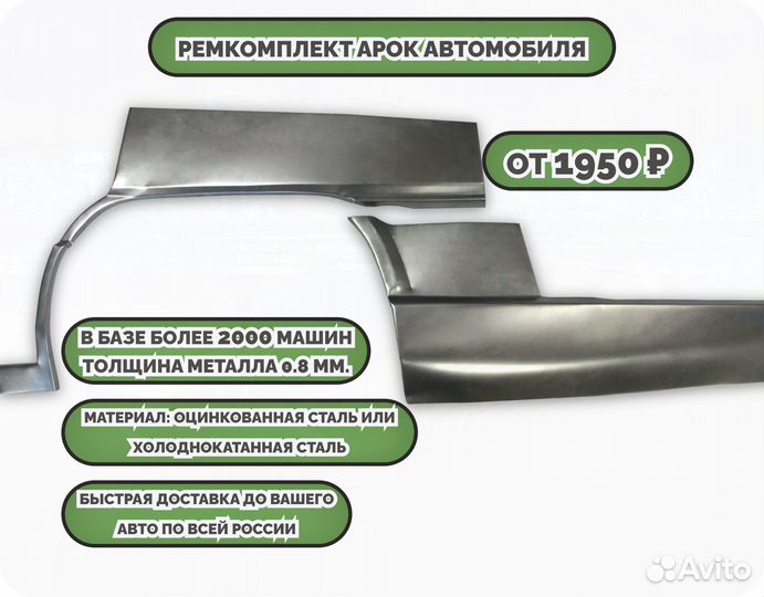 Ремонтные арки на машину