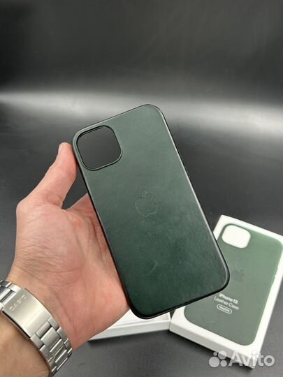 Оригианльный кожанный чехол на iPhone 13