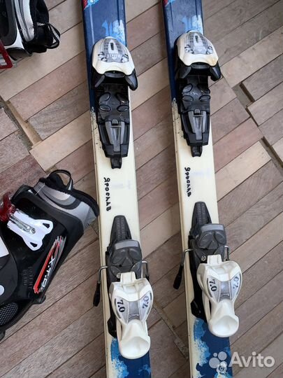 Детские горные лыжи 124 комплект