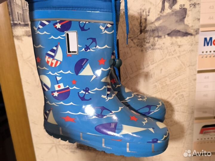 Детские резиновые сапоги утепленные