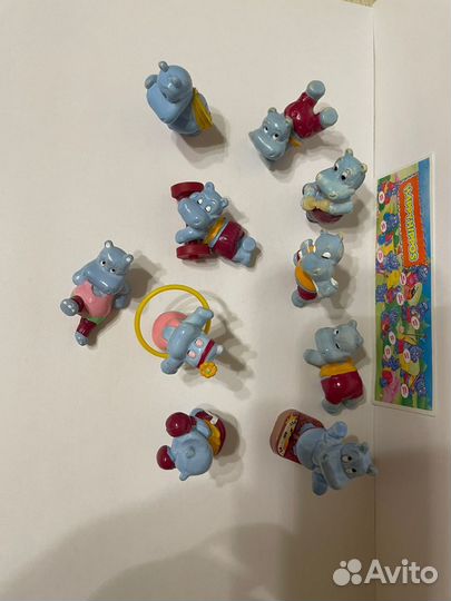 Бегемоты спортсмены из Киндер сюрприза