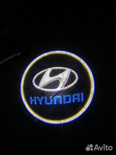 Подсветка для дверей автомобиля Hyundai 2шт