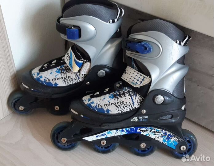 Роликовые коньки детские раздвижные