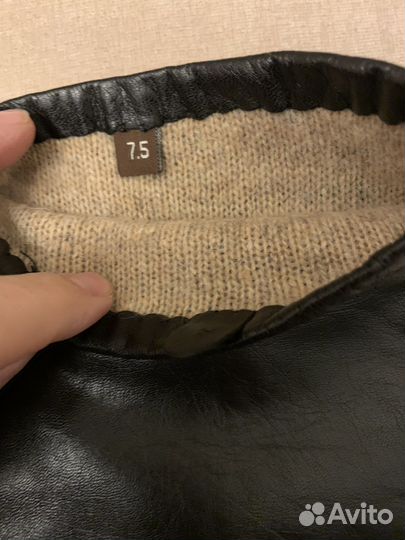 Перчатки женские кожаные длинные