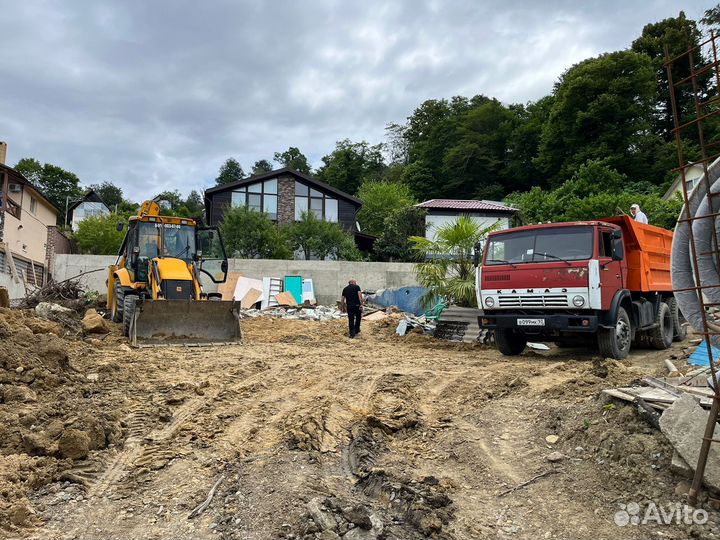 Аренда экскаватора погрузчика. Ямобур. Гидромолот