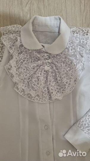 Блузка школьная 122-128 см