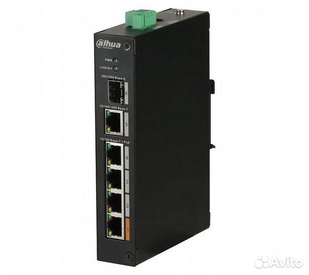 Коммутатор Dahua DH-PFS3106-4ET-60 неуправляемый
