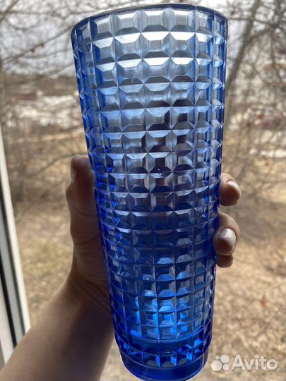 Ваза СССР цветной хрусталь