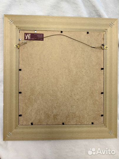 Интерьерная картина с вышитой розой