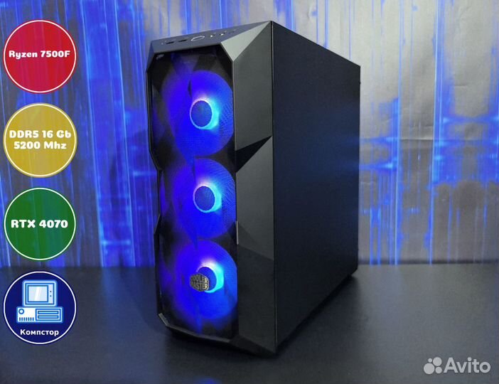 Игровая станция AMD7500F-RTX4070-16DDR5-WAY263-B650