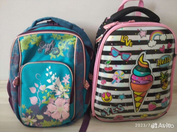 Рюкзак школьный для девочки Гризли