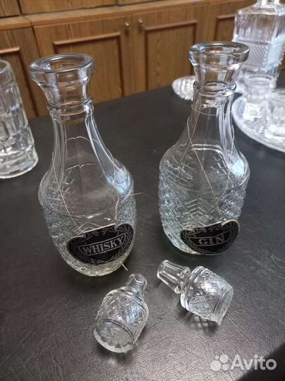 Графин итальянское стекло - 2 шт