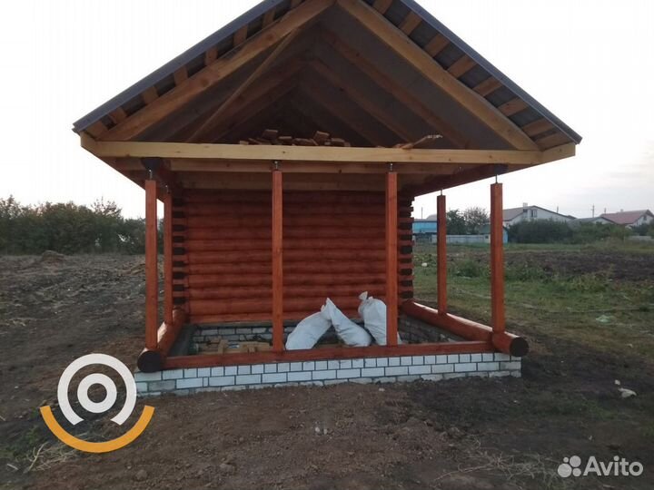 Срубы бань и домов