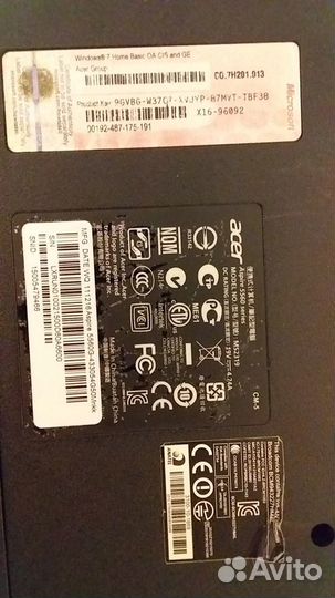 Ноутбук Acer Aspire 5560 (монитор 15.6