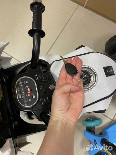 Электромотоцикл детский, новый