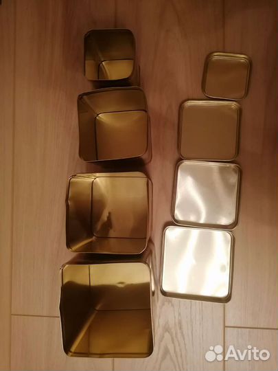 Банки жестянные времен СССР для сыпучих продуктов