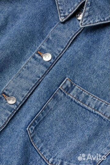 Джинсовое платье рубашка пальто H&M