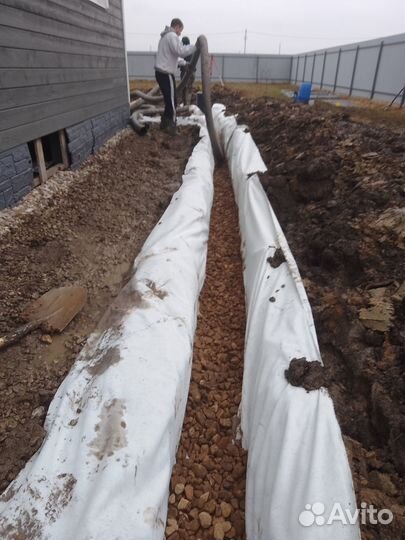 Дренаж участка. Земляные работы