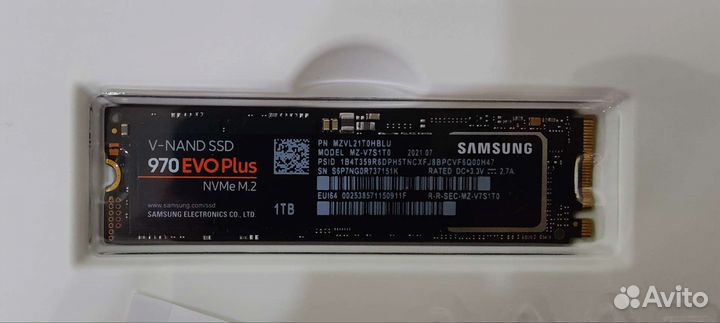 Samsung 970 EVO plus 1 тб ssd M.2