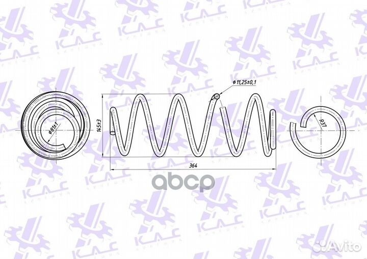 Пружина передней подвески premium для а/м Ford