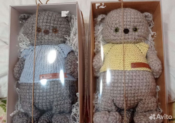 Вязаный кот