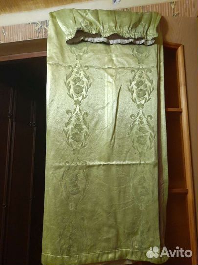 Штора Шикарная Шелковая на подкладке