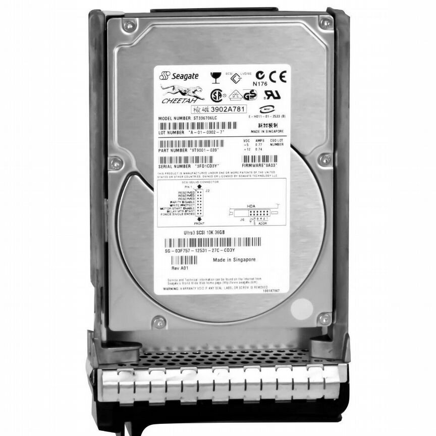 [3F757] Жесткий Диск Dell 36gb U320scsi 3.5" Hdd 3f757