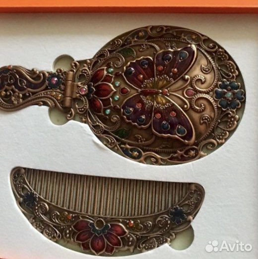 Подарочный набор, зеркало, расческа