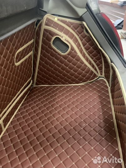 3d коврики из эко кожи для Nissan March