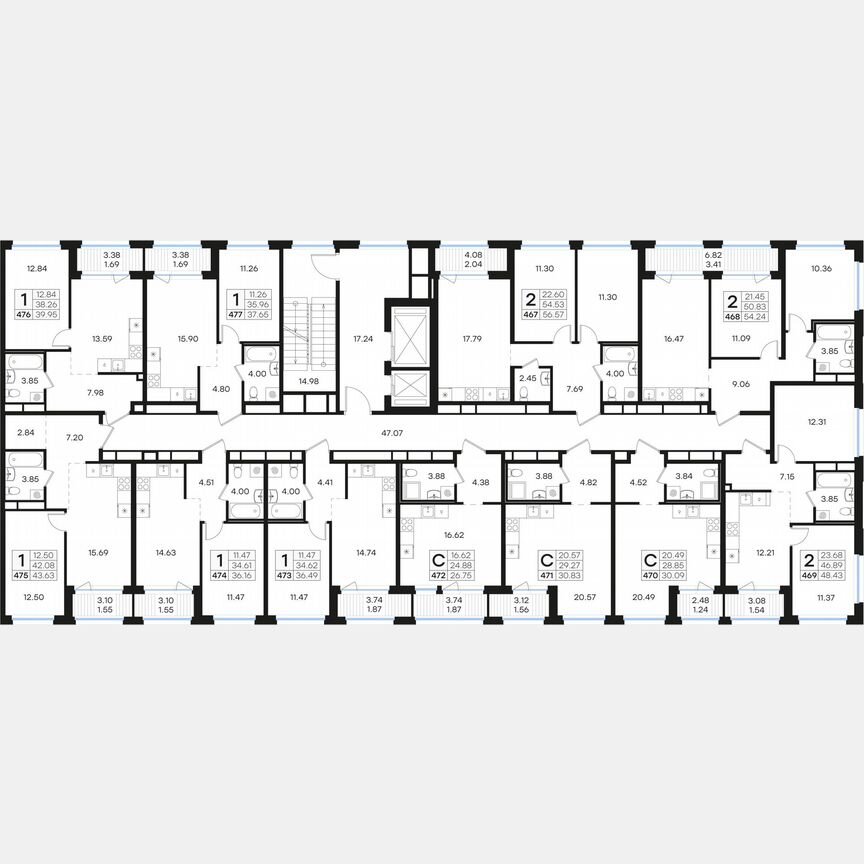 1-к. квартира, 37,7 м², 14/15 эт.