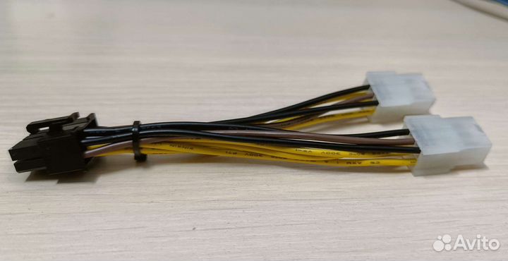 Переходник питания видеокарты PCI-E 2x6pin на 8pin