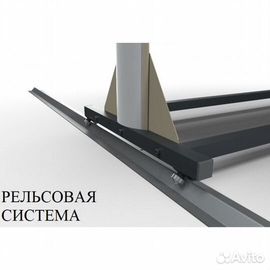 Стеллаж Премиум сп-2 для сноубордов, двухсторонний с корзиной 219х125х67см SP2-80