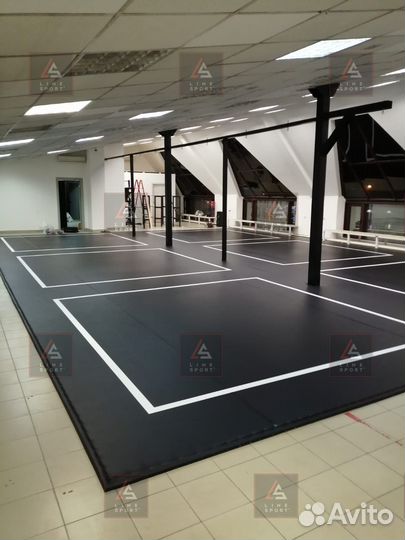 Борцовский ковер 10х10 двухцветный люверсы