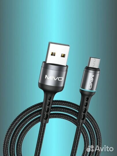 Кабель micro usb для зарядки в нейлоновой оплетке