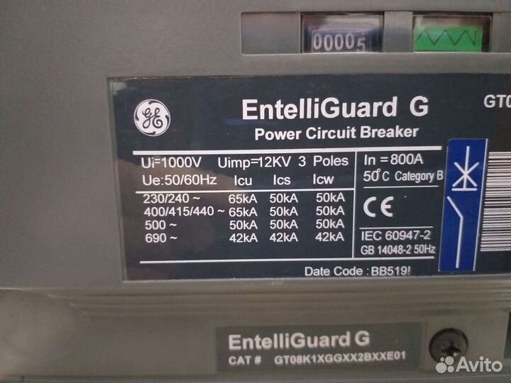 Выкатной автоматический выкл General electricgt08k