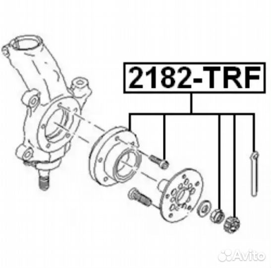 Ступица передняя Ford transit 06-14