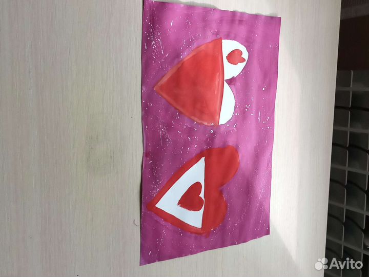 Картина ручной работы из гуаши