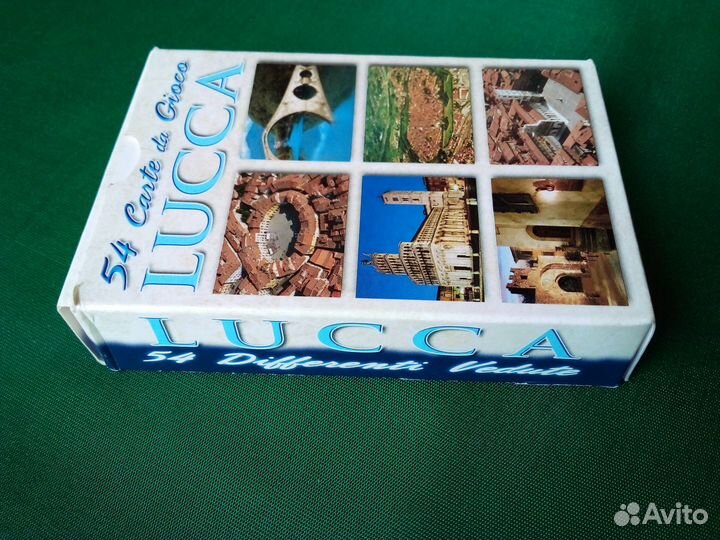 Карты игральные Lucca Италия,колода 54 карты новая