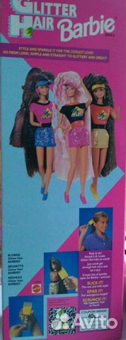 Барби Barbie Glitter Hair nrfb 1993г Mattel