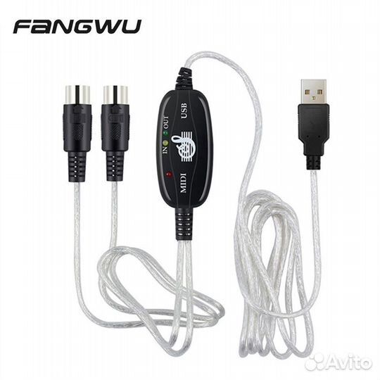 Адаптер Usb Midi (юсб миди кабель )