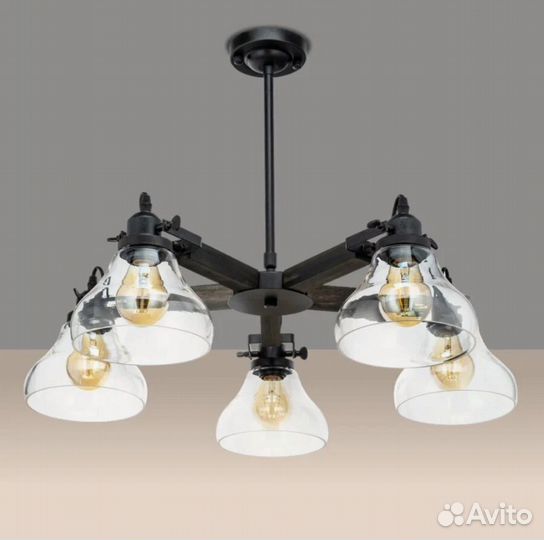 Люстра поточная лофт