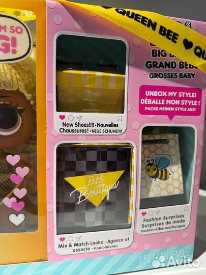 Кукла LOL Surprise Big Baby Queen Bee Пчелка Пупс