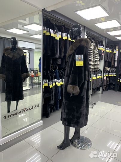 Шуба норк.б/у Emilio Furs 46-52р вор.барг.соболь