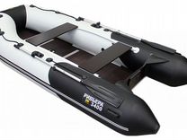 Лодка Ривьера 3400 Компакт ск светло-серый/черный