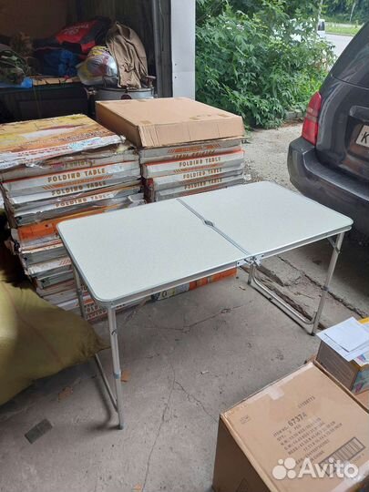 Стол туристический складной 120х60 с диффектами