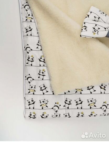 Конверт для новорожденного на овчине