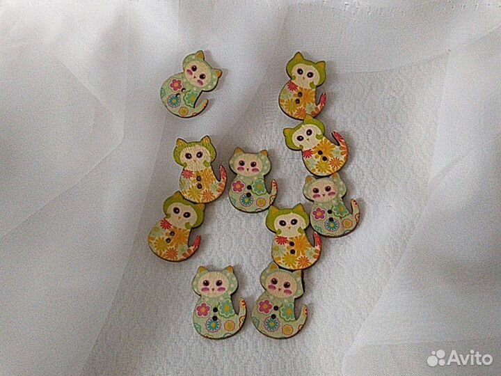 Пуговицы деревянные