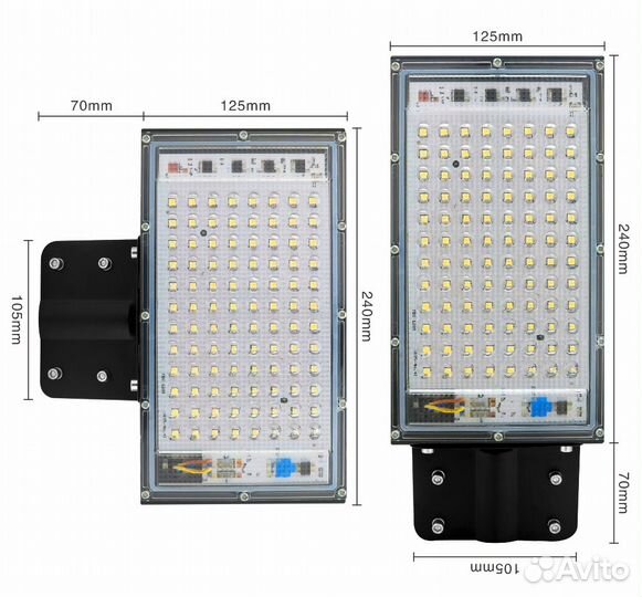 100/ 150W (65/ 120Вт) Светильник прожектор уличный