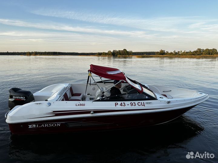 Американский катер Larson с мотором Suzuki 140
