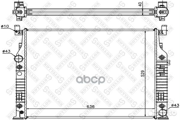 Радиатор охлаждения двигателя MB W164/W251/X164